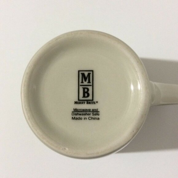 CHRISTMAS merry brite coffee mug cup poinsettia - Picture 12 of 12